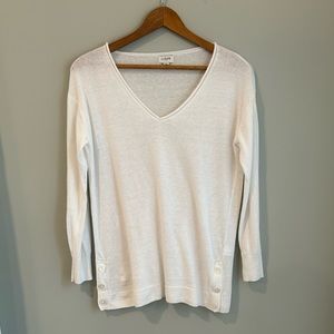 Ivory v-neck sweater